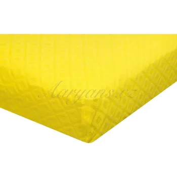 Prostěradlo Aaryans žakárové prostěradlo žluté Rozměry prostěradla: 160x200 cm