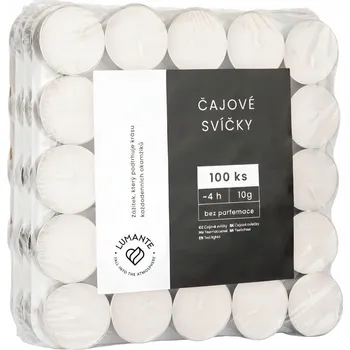 Svíčka Vonné parafinové svíčky tealights LUMANTE 100 ks
