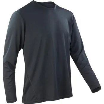 Dámské tričko Triko pánské Spiro Performace s dlouhým rukávem - černé, S