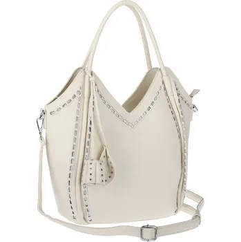 Dámská kabelka kufřík shopper italská Maria C. prostorná MC602 béžová