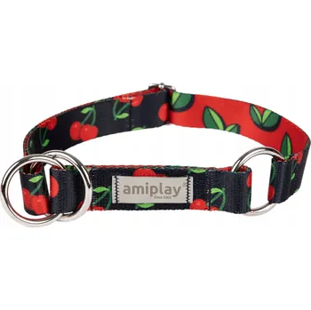 Obojek pro psa Amiplay Polostahovací obojek BeHappy XL Cherry