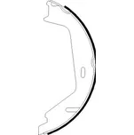 Sada brzdových čelistí, parkovací brzda HELLA H1820N