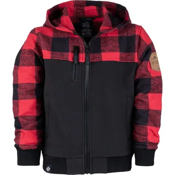 Chlapecká bunda Bunda dětská Fostex Lumbershell Jacket - černá-červená, 116