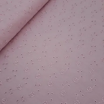 Pro útulný domov MADEIRA - růžová látka s výšivkou