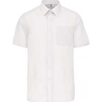 Pánská košile Pánská košile s krátkým rukávem Kariban ACE - bílá, XXL