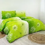 Stanex povlečení krep Pampeliška zelená (LS295) 140x200, 70x90 cm 169046987