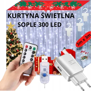 Vánoční dekorace Vánoční osvětlení na stromeček Eddcom pro vnitřní použití, 6 m, 201 - 300 světýlek