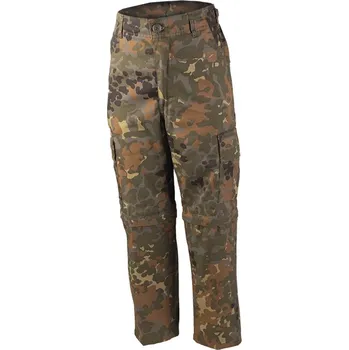 Kalhoty dětské US BDU ZIP-OFF - flecktarn, L