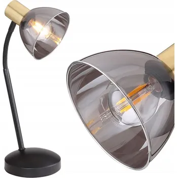 Lampička Stolní lampička Globo Jay černá, šedá, zlatá, výkon až 25 W