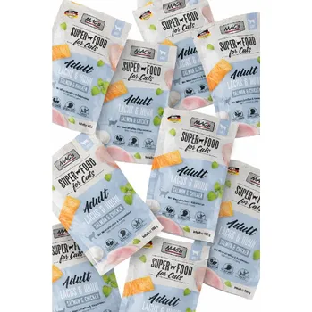 Pro kočku MACs Cat LOSOS, DRŮBEŽ a BYLINKAMI 12 x 100g