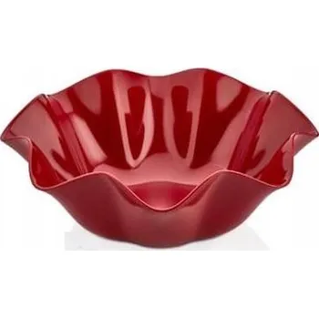 MELAMINOVÁ MÍSA RŮŽOVÁ 35CM BÍLÁ