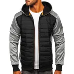 PÁNSKÁ PŘECHODNÁ BUNDA ŠEDÁ KS2146 DENLEY_XL