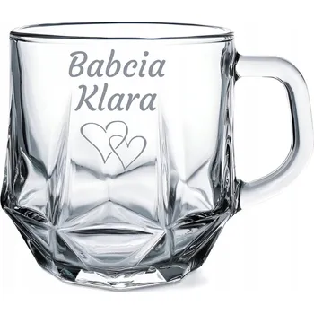 Sklenice Dárek ke Dni babičky a dědečka Sklenice na čaj 300 ml GRAVÍROVÁNÍ