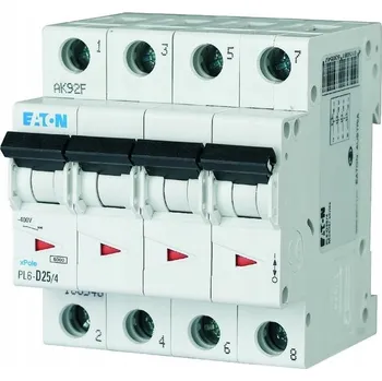 Jistič Jistič PL6-C25/4 C25A 4P 6kA AC 166523 EATON