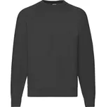 Mikina pánská Fruit of the Loom Classic Raglan Sweat - černá, L