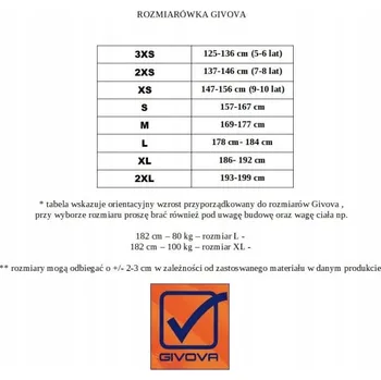 Pánské kraťasy Givova kraťasy sportovní kraťasy ONE P016-0010, velikost 3XS