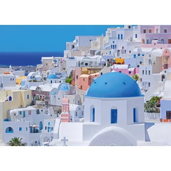 Puzzle Puzzle Schmidt Santorini, souostroví Kyklady, 1000 dílků + k objednávce puzzle zdarma