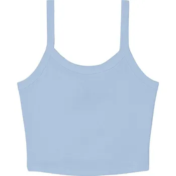 Tílko dámské Bella+Canvas Micro Rib Spaghetti Strap Tank - světle modré, L