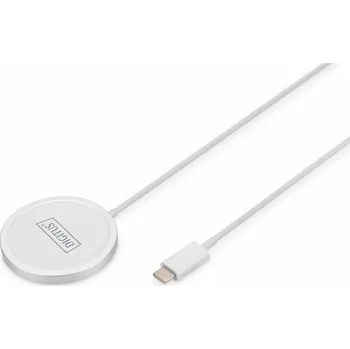 Digitus DA-10080 DIGITUS Bezdrátová nabíjecí podložka, magnetická 15W, kompatibilní s MagSafe