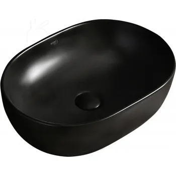 Umyvadlo KERAMICKÉ UMYVADLO NA DESKU OVÁLNÉ NEO-MTB-480 ČERNÁ MATNÁ