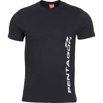 Oblečení a móda Tričko Pentagon Vertical - černé, M
