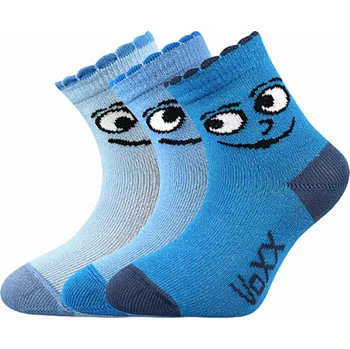 Ponožky kojenecké VoXX Kukik Kluk 3 páry - modré, 18-20