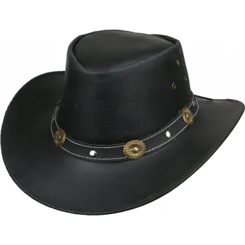 Klobouk Klobouk kožený dětský Rugged Earth Kids Hat - černý, XXS