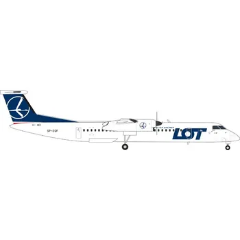 letadlo a vrtulník Q400 – SP-EQF LOT Polish Airlines Bombardier Herpa 573955