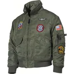 Bunda CWU dětská s nášivkami - olivová, S