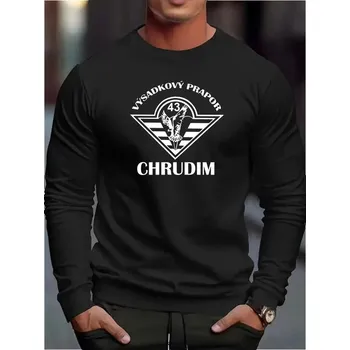 Pánská mikina Mikina Striker AČR 43. výsadkový prapor Chrudim - černá, XL