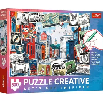 Puzzle PUZZLE KREATIVNÍ 500 Pohlednice z Londýna, puzzle KRAJINA, VÝHLED