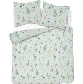 Povlečení Povlečení 200x220 5807a mátové s květinami