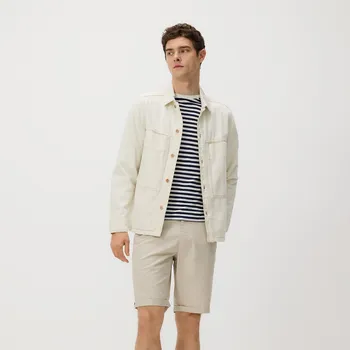 Reserved - Bavlněné kraťasy chino - béžová - YW485-08X - YW485-08X-XXL