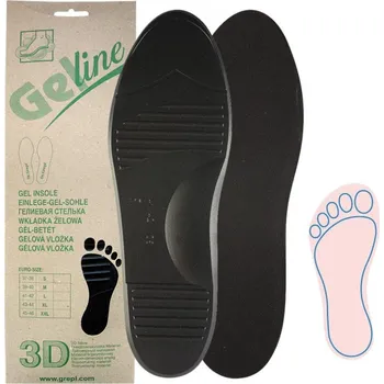 Vložka do bot Gelové vložky Dr. Grepl 3D - černé, 39-40