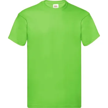Chlapecké tričko Triko pánské Fruit of the Loom Original T - limetkové, 3XL