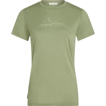 Dámské merino triko s krátkým rukávem ICEBREAKER Wmns Mer 150 Tech Lite SS Tee Sparkling Sta, Lichen velikost: S