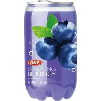 Limonáda OKF Sparkling Blueberry Drink 350ml - 1x 350ml