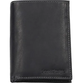 Peněženka Pánská kožená peněženka SendiDesign 5602 (P) VT - černá