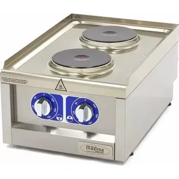 Maxima Komerční sporák - 2 hořáky - elektrický - jednoplotýnkový | 09391550