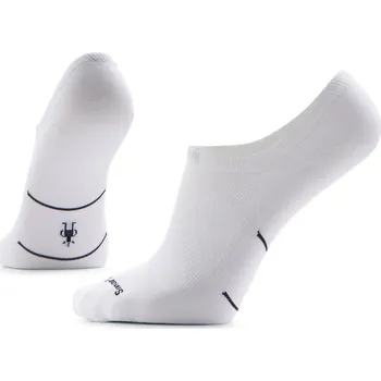 Unisex merino běžecké ponožky SMARTWOOL Run Zero Cushion No Show Socks, White velikost: 42-45 (L)