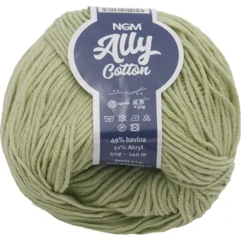Galanterie Příze ALLY cotton Zelená BX6805 - 50g / 140 m