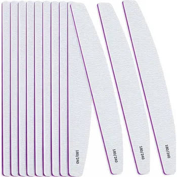 PILNÍK NA NEHTY LOĎKA ZEBRA PŮLMĚSÍC STANDARD 180/240, SADA 50 KS