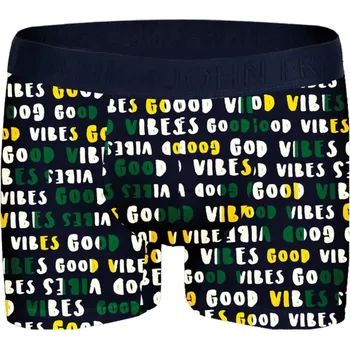 Pánské boxerky John Frank JFBBP605 navy tisk velikost L