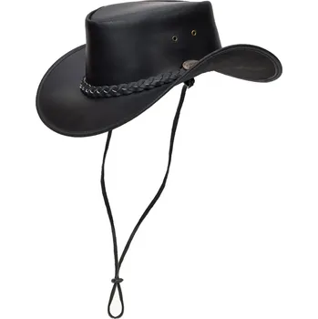 Klobouk Klobouk kožený Rugged Earth Ironbark - černý, S