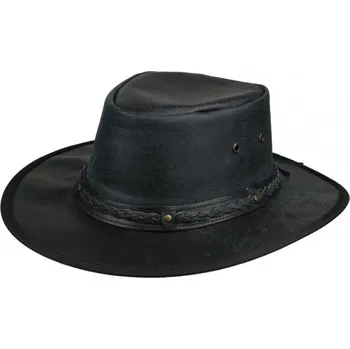 Klobouk Klobouk kožený Rugged Earth Springbrook - černý, XXL