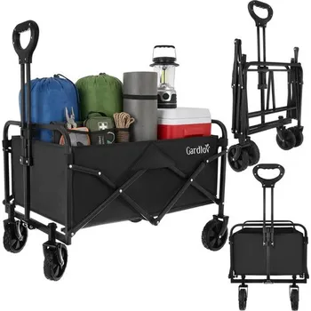 Zahradní vozík Skládací zahradní vozík 90 l - 70,5 x 47 x 46 cm