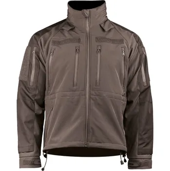 Pánská softshellová bunda Bunda Mil-Tec Softshell Plus - černá, XXL