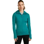 Dámská merino mikina ICEBREAKER Wmns Mer 260 Quantum IV LS Zip Ho, Tidal Teal velikost: S