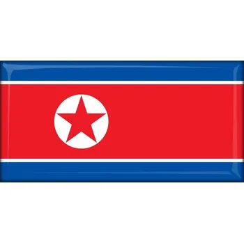 Dekorativní magnet Magnetka vlajka Severní Korea