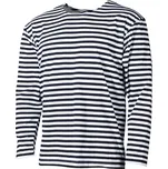 Ruské námořnické tričko s dlouhým rukávem MFH letní - navy-bílé, XL